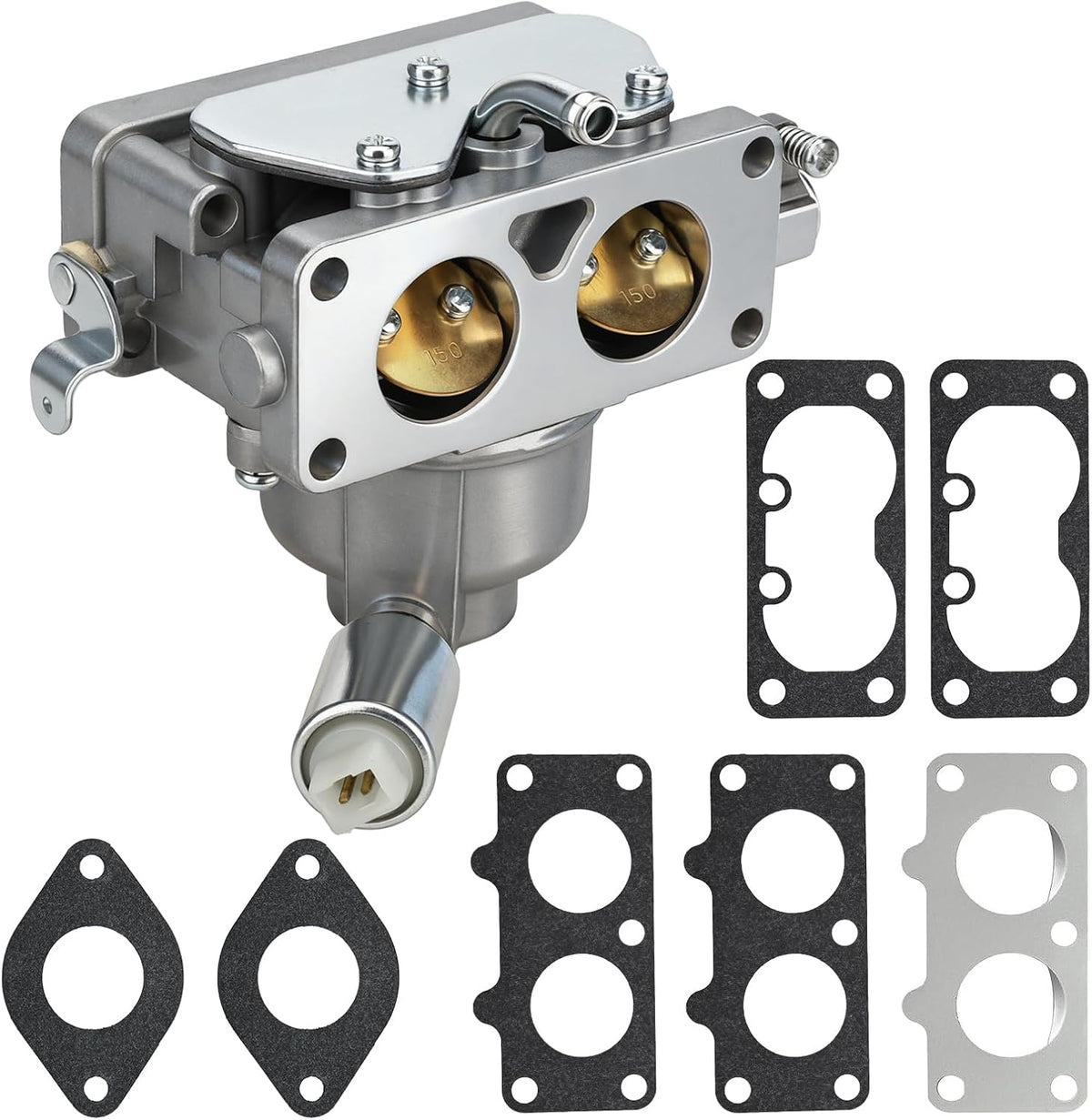 Carburetor 795967 MIA11461 Compatible with John Deere D125/D130/D140/D150/D170, LA135/LA145/LA155/LA165/LA175, X130R/X140/X165, Z235/Z245/Z255/Z425 Lawn Tractors & Husqvarna YTH2348