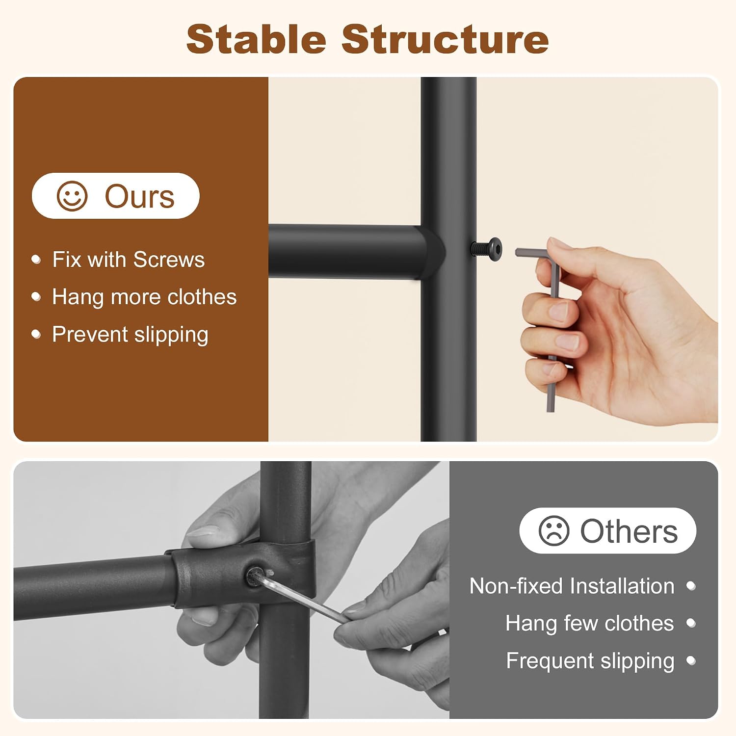 Double Rod Z Rack, Rolling Clothes Racks with Z-Base, Adjustable Clothing Rack, Standing Clothes Rack, Metal Clothing