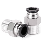 TAILONZ 1/4" Tube OD x 1/4" MNPT Straight Push to Connect Fitting 20Pcs