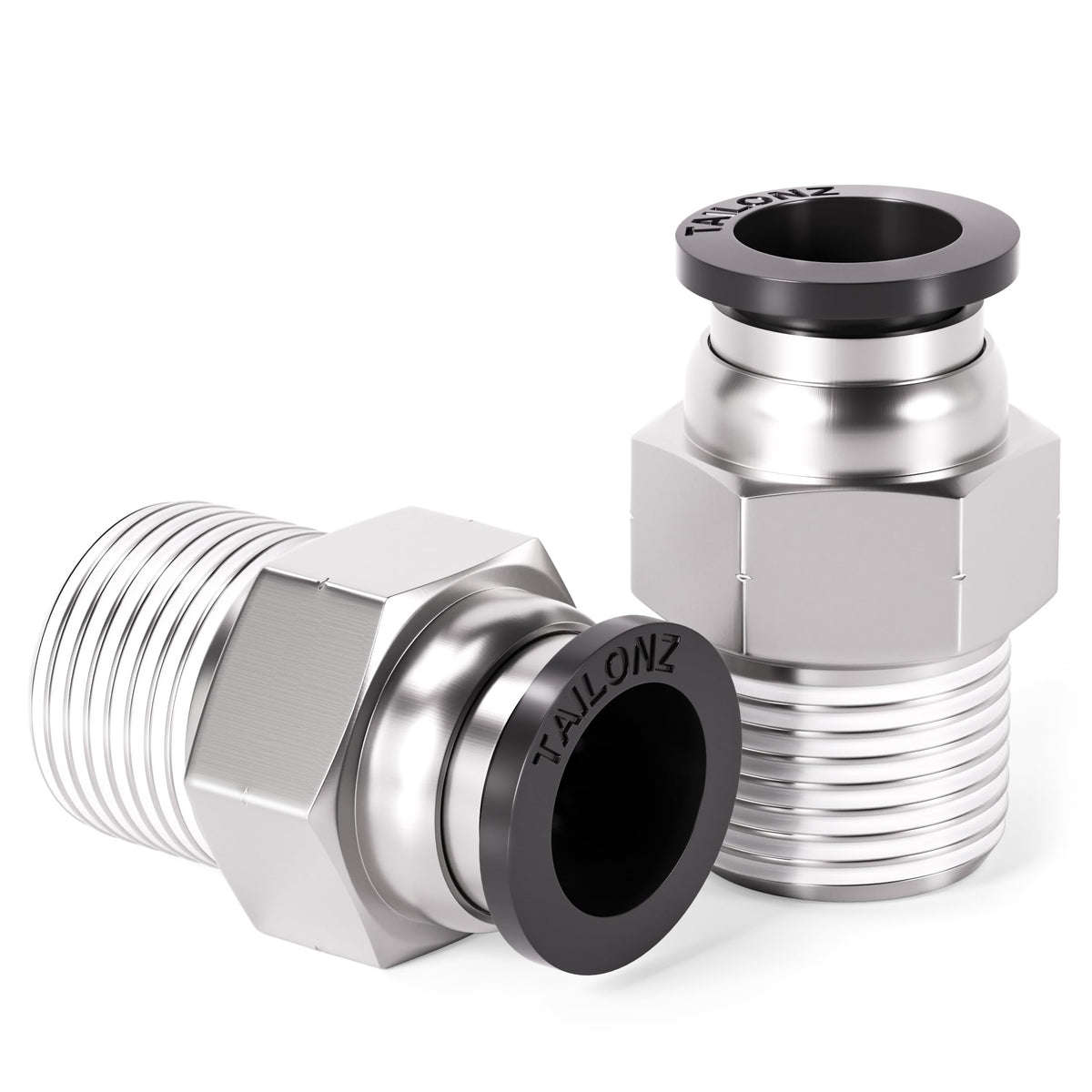 TAILONZ 1/4" Tube OD x 1/4" MNPT Straight Push to Connect Fitting 20Pcs