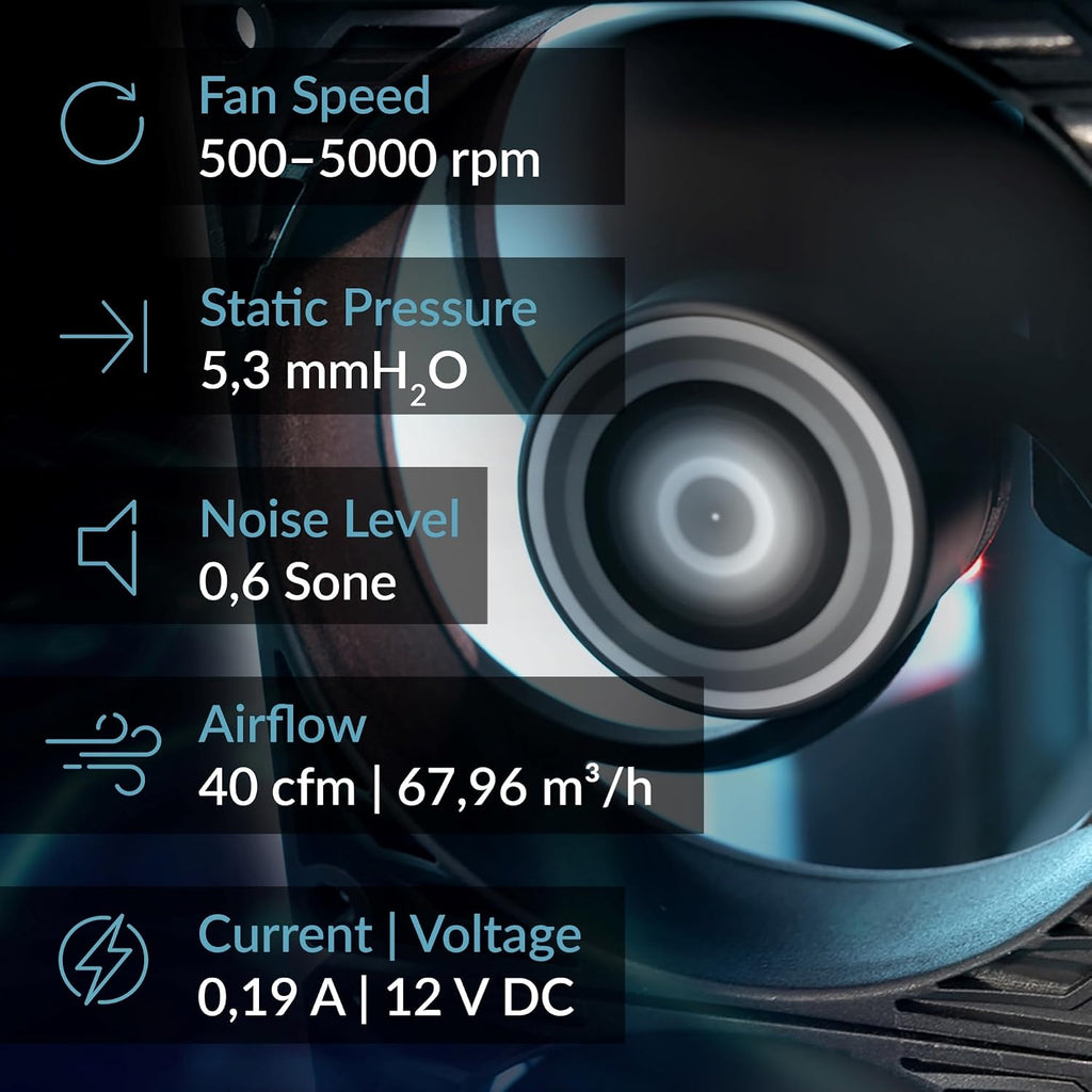 ARCTIC P8 Max - PC Fan, High-Performance 80 mm Case Fan, PWM-Controlled