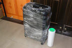 2 Pack 1500ft Industrial Clear Stretch Wrap Film 70 Gauge 15" with 3inch Plastic Rolling Handles for Pallet Wrap