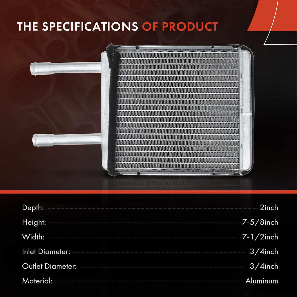 A-Premium Front HVAC Heater Core Compatible with Ford