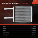A-Premium Front HVAC Heater Core Compatible with Ford