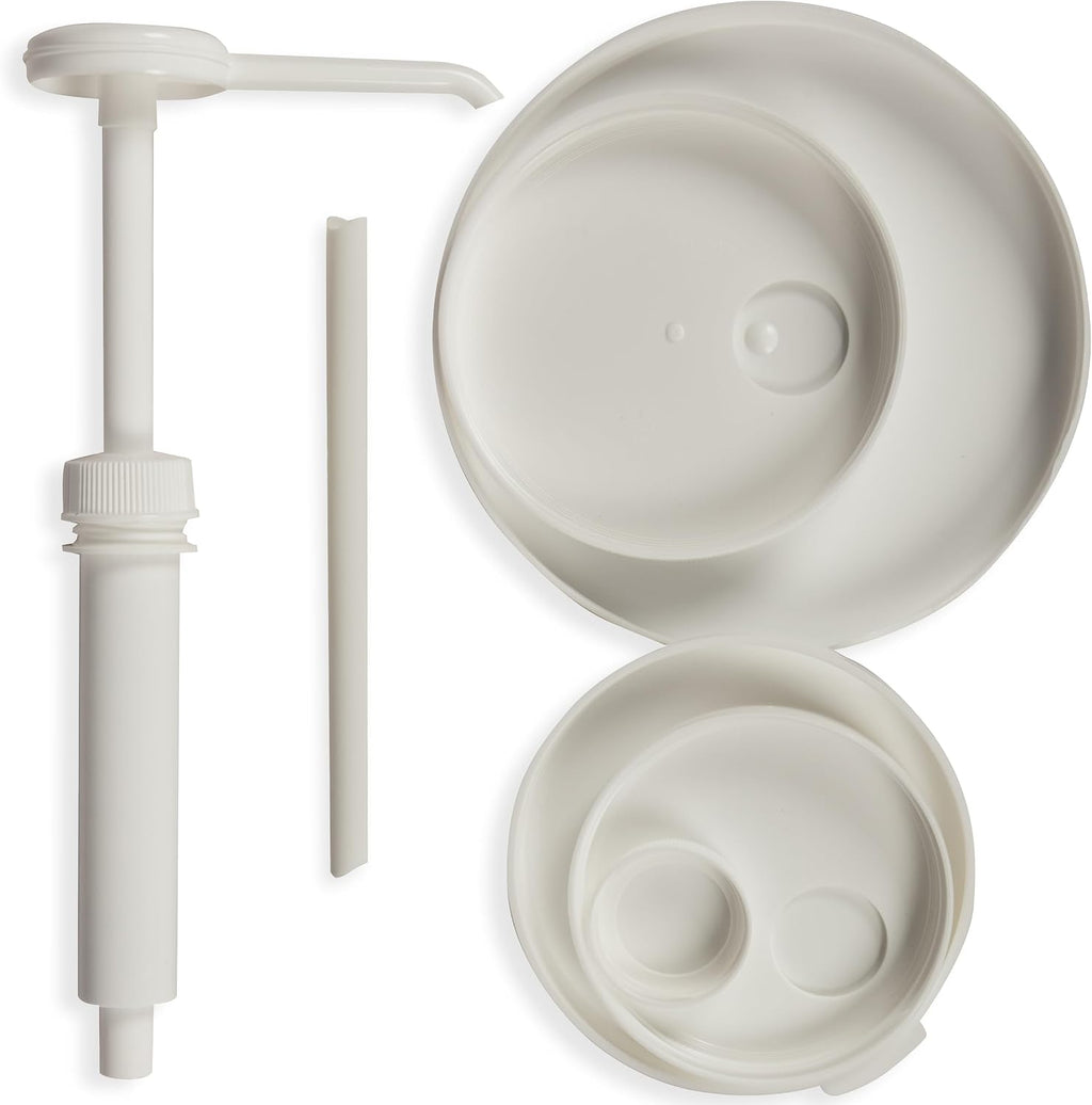 P7310 Economy Condiment Syrup Pump w/ 5 Caps NSF