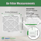 18x18x1 Air Filter 4 Pack, MERV 8 Filter Replacement