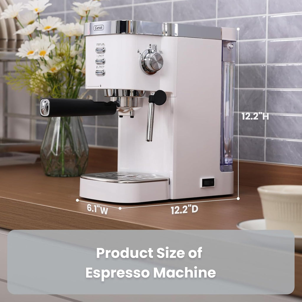 20 Bar Compact Espresso Machine with Milk Frother for Latte&Cappuccino | Budget under$150; Removable Water Tank;