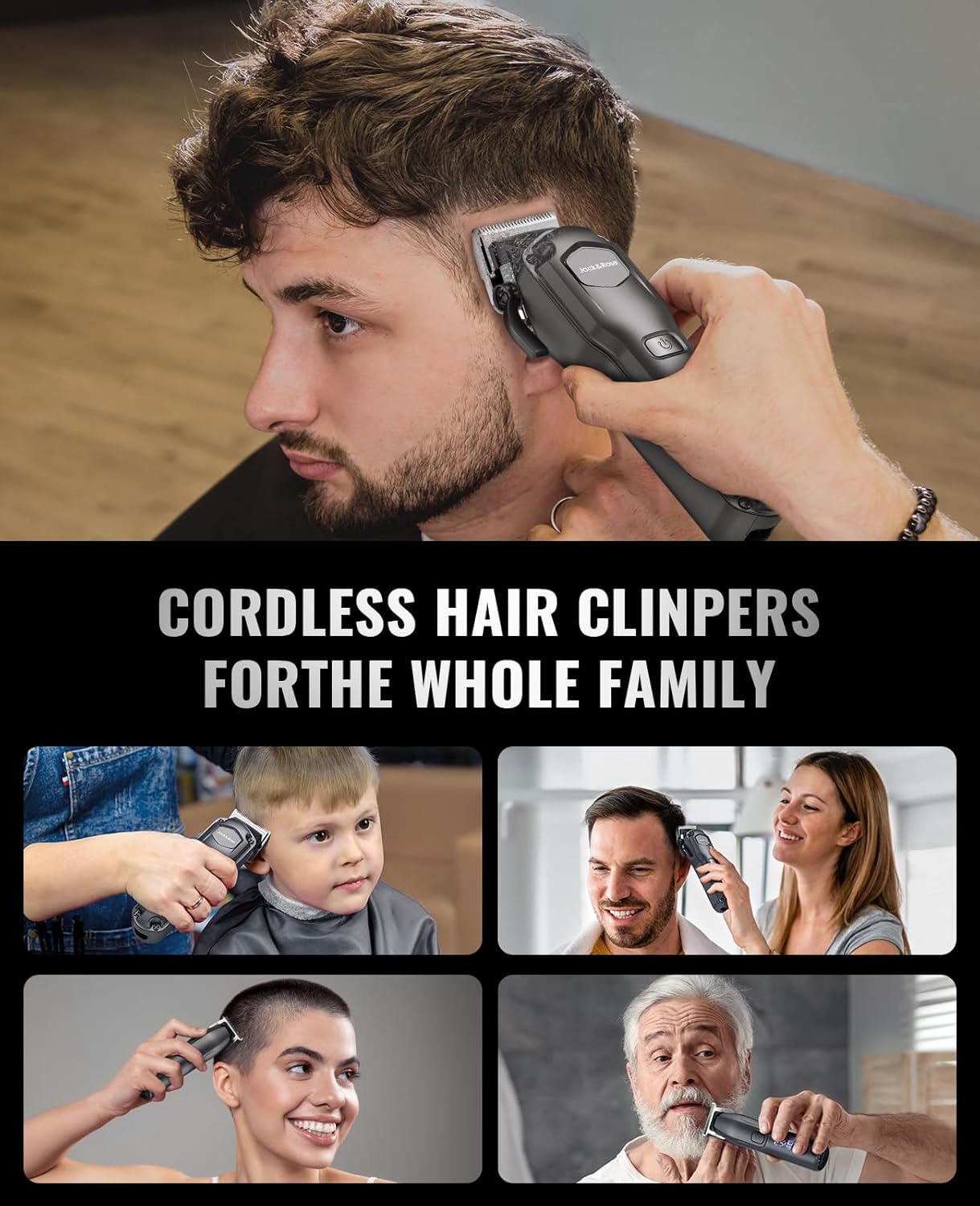 Clippers and Trimmers Set, Cordless Hair Clippers for Men, Barber Clippers Set