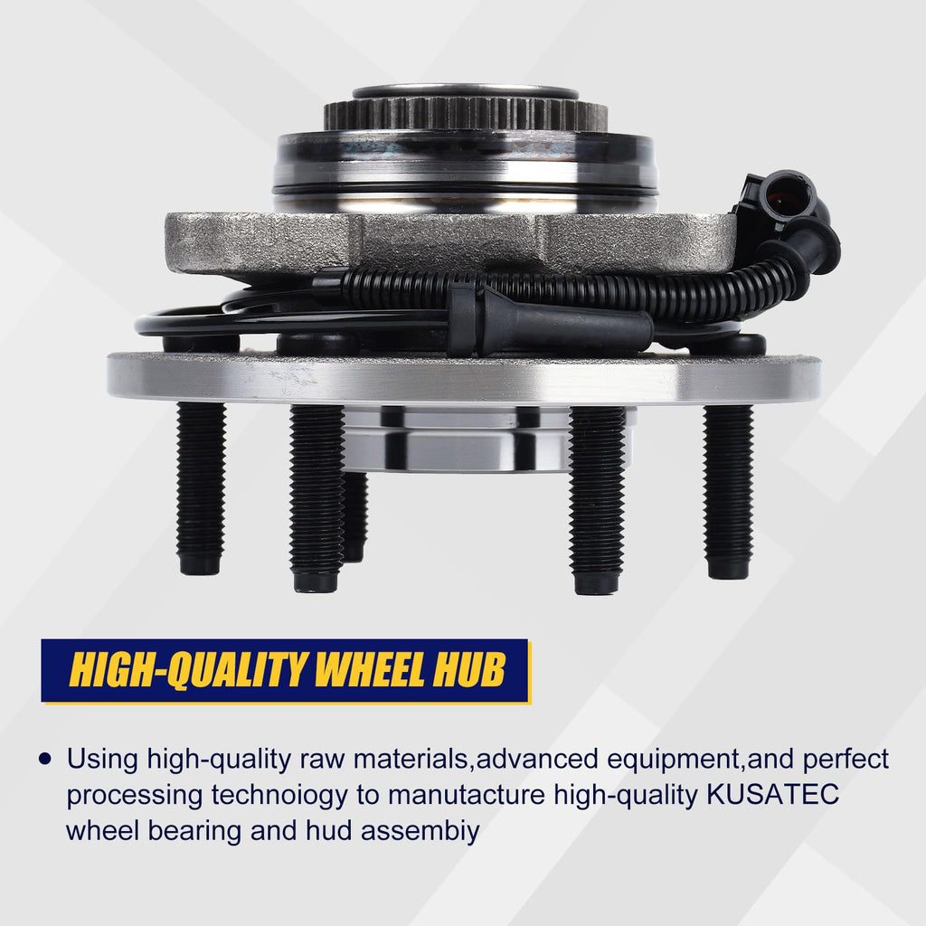 KUSATEC 515046 2pcs Front Wheel Bearing and Hub Assembly