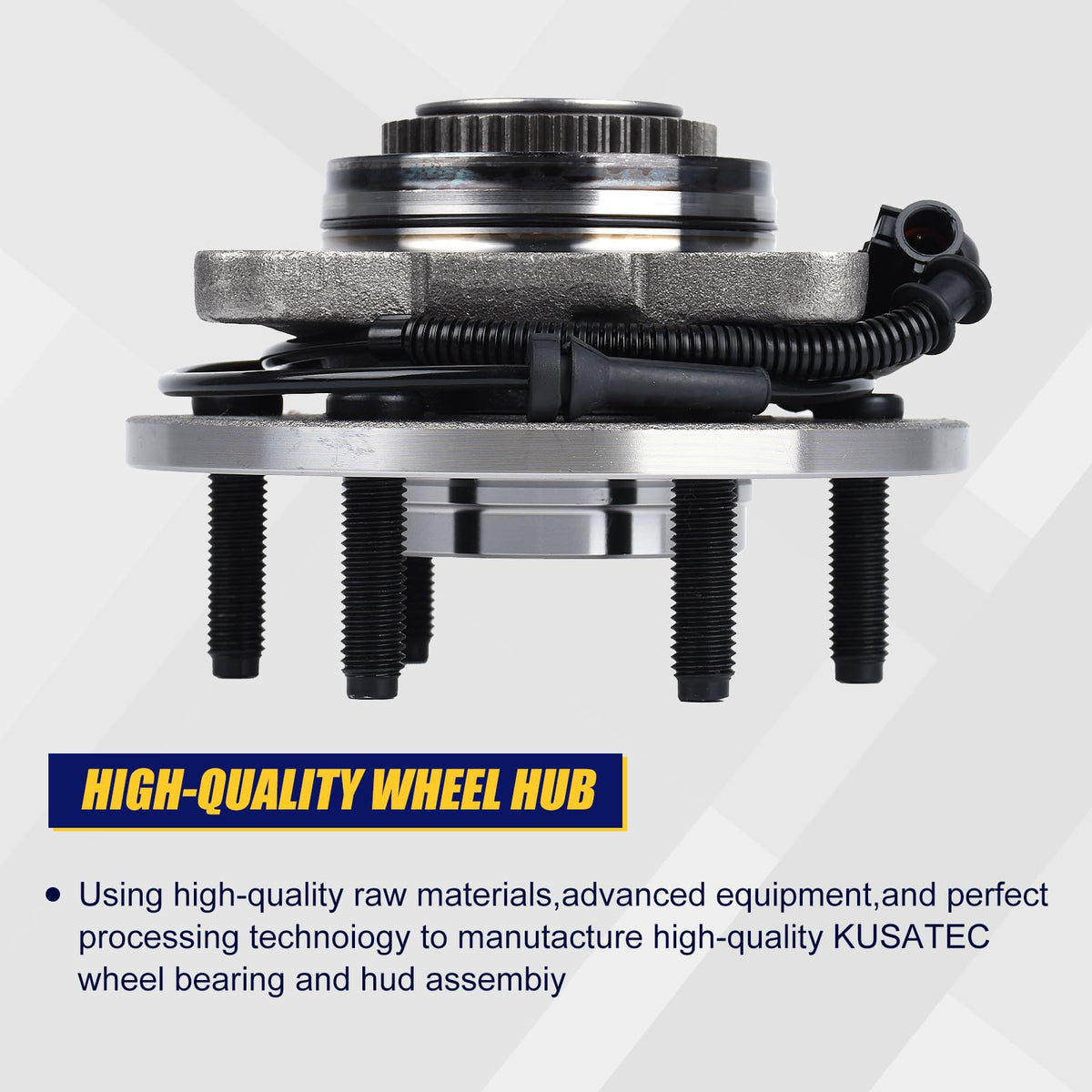 KUSATEC 515046 2pcs Front Wheel Bearing and Hub Assembly
