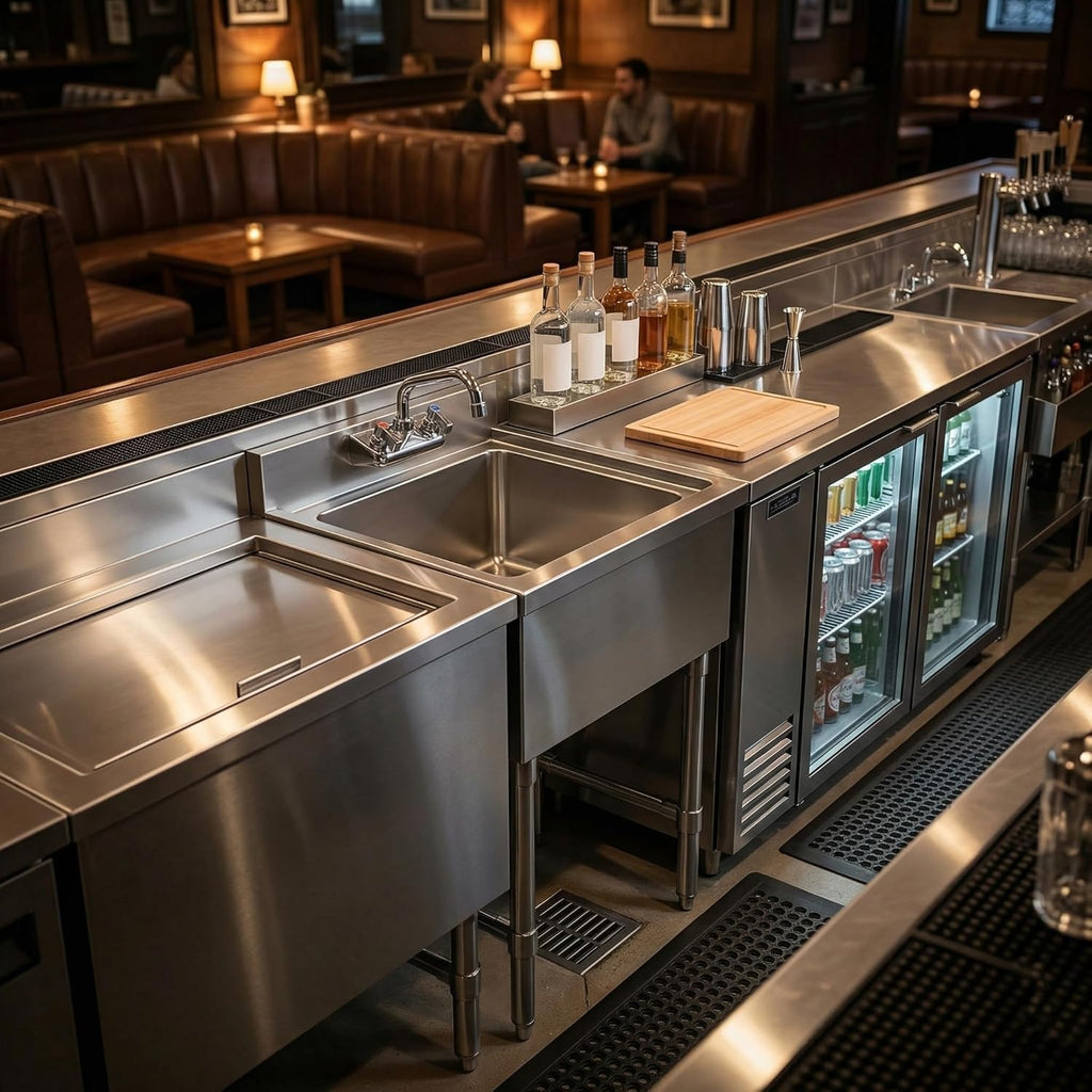 18x18 Underbar Hand Sink, Faucet Included, NSF