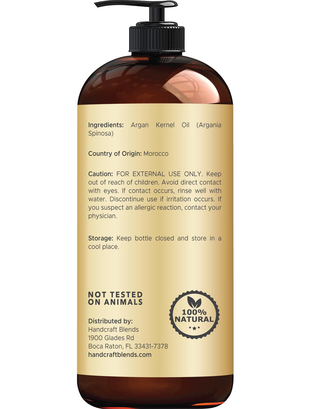Moroccan Argan Oil - 16 Fl Oz