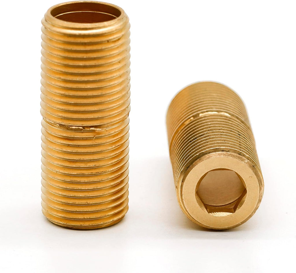 1/2" MNPT x 1/2" Male G Brass Pipe Extension Adapter