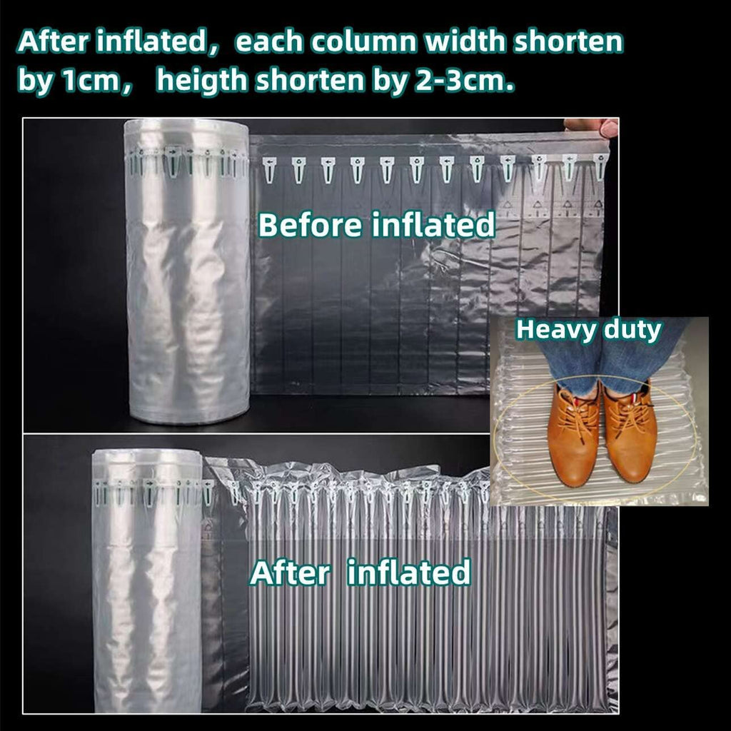 Bubble Cushioning wrap Roll Packing - Inflatable Packing Material, Large Bubble Roll Wrap with Free Pump, Large air