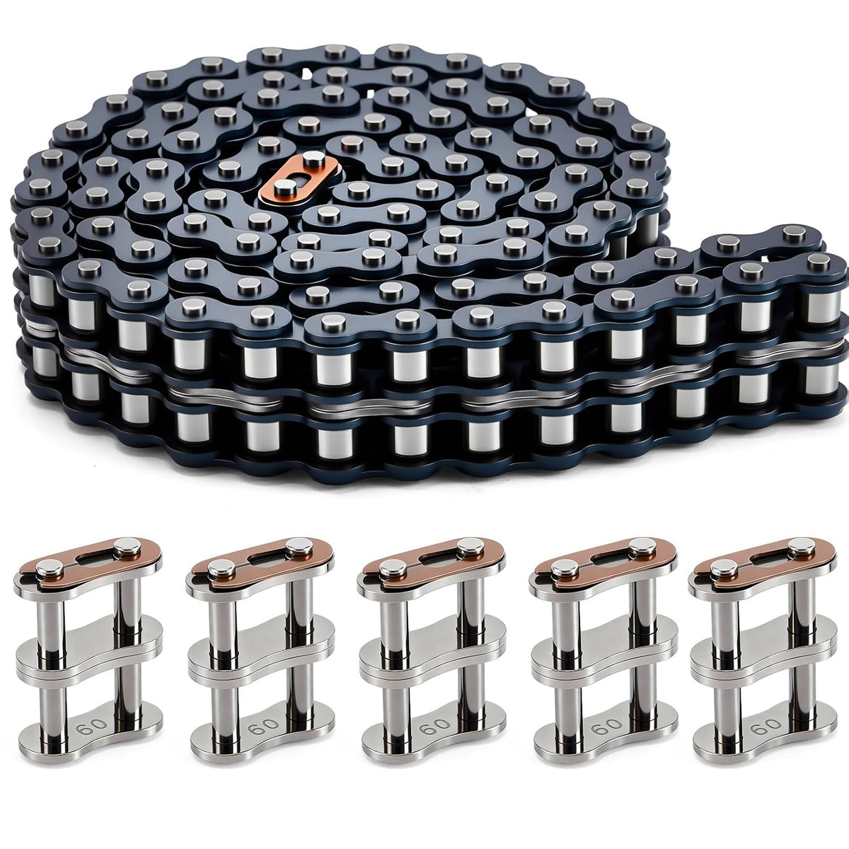 1 Pcs 60-2 Roller Chain Double Strand Duplex