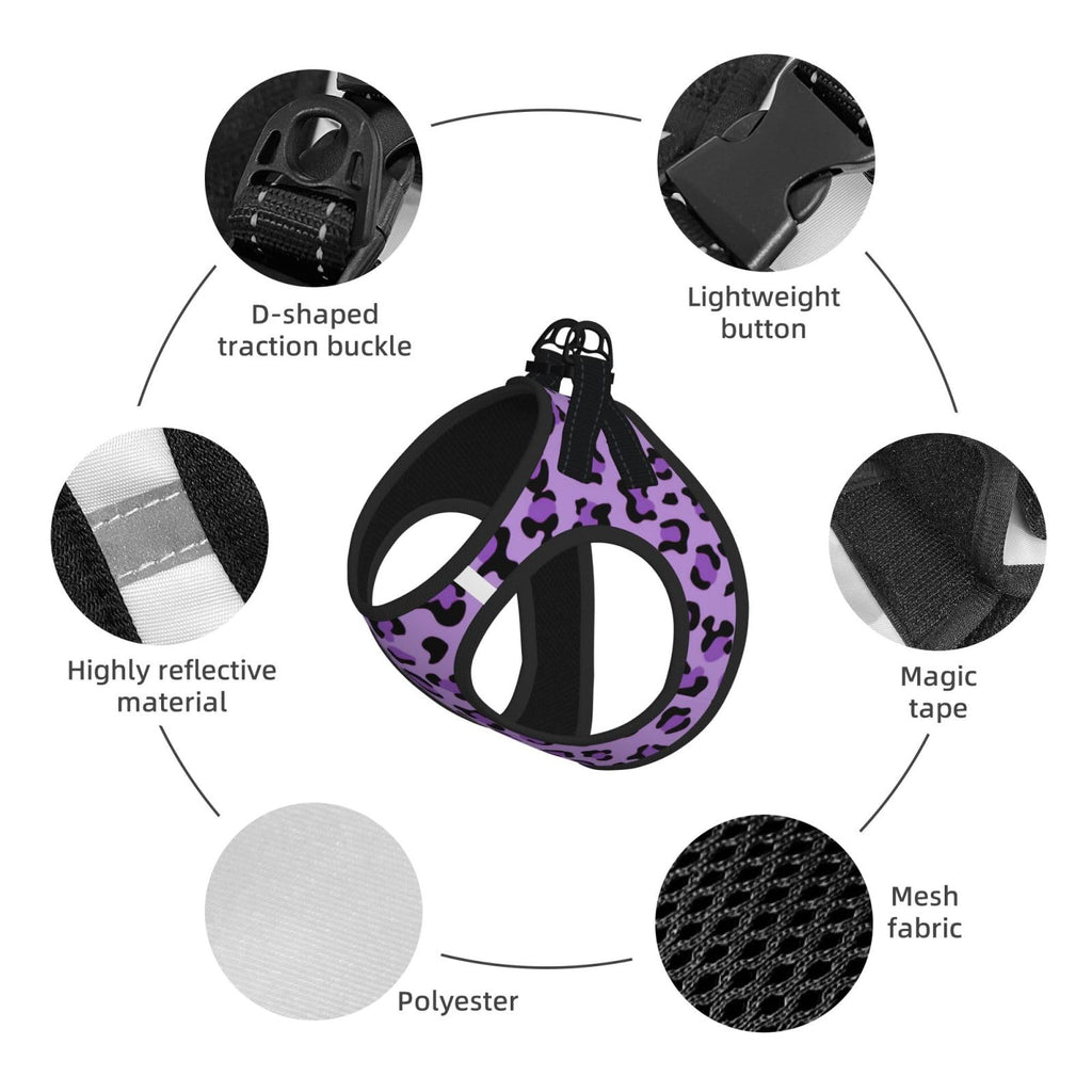 Small Pet Harness, Soft Breathable Adjustable No-Choke