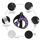 Small Pet Harness, Soft Breathable Adjustable No-Choke