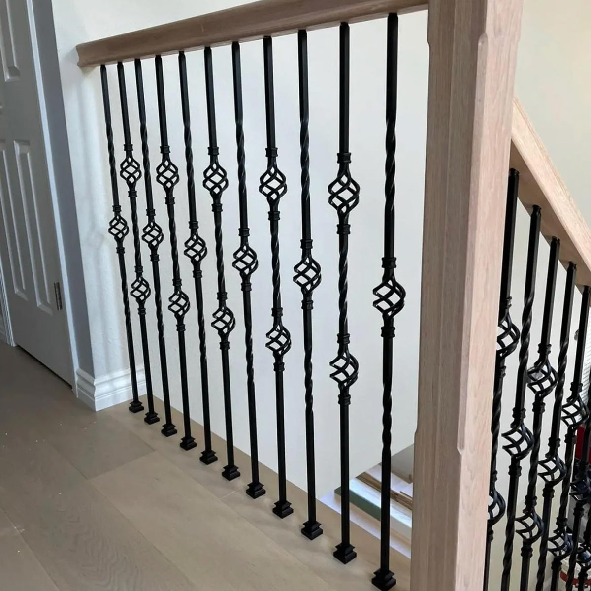 1/2" Square Iron Balusters - Single Basket & Double Basket - 20p