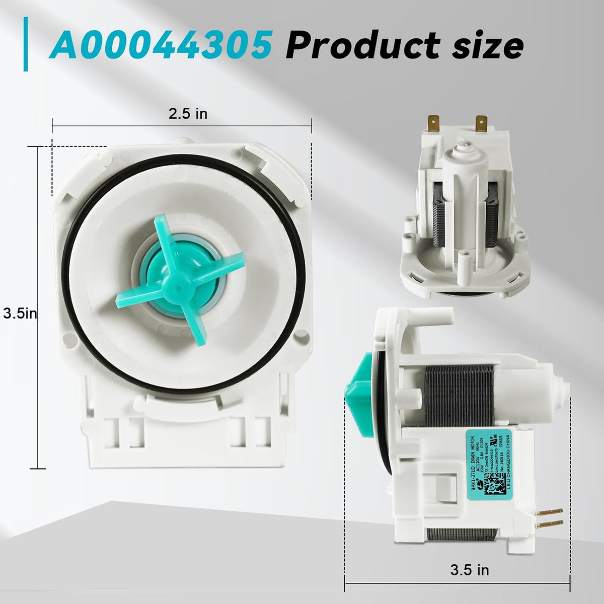 A00044305 3276730 Dishwasher Drain Pump