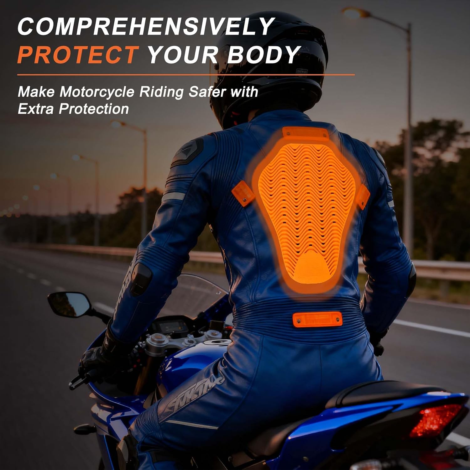 CE Level 2 Back Motorcycle Armor,CE Level 2 Armor Jacket Pads Inserts | CE Level 2 Back Motorcycle Armor Inserts,Body
