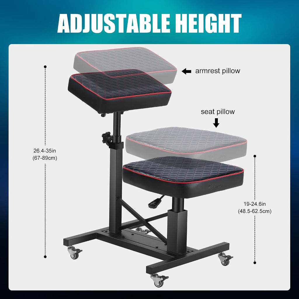 Tattoo Chair with Arm Rest Adjustable Height by Hydraulic Device