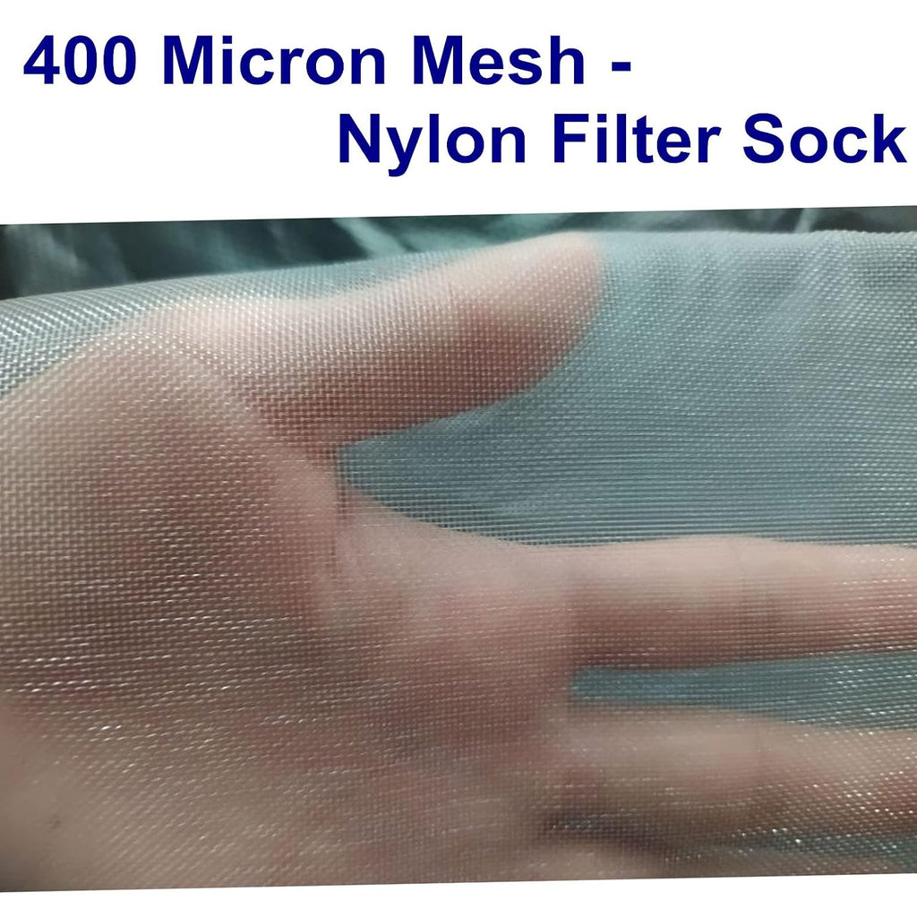 7Inch Ring 400 Micron Nylon Monofilament Mesh Filter Bag,7" x 32" Liquid Filter Sock (400Micron 7" x 32“)