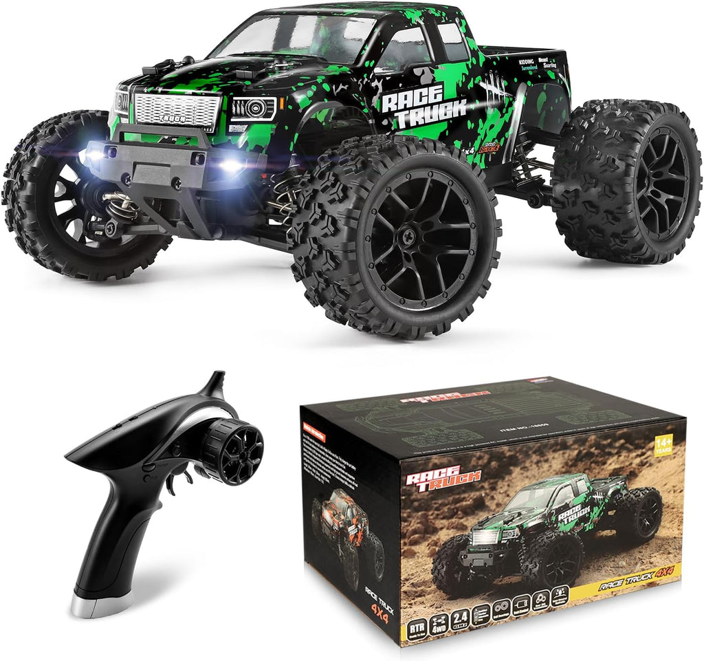 18859 1:18 Scale All Terrain RC Car, Hobby 4WD Remote Control Car | 2.4GHz Electric RC Vehicle 36 KPH High Speed 4X4