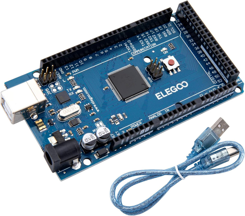 ELEGOO Mega 2560 R3 Board, ATmega2560, Compatible with Arduino, Blue