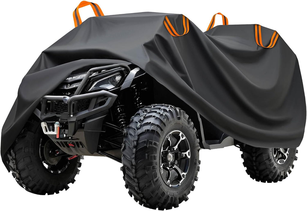 ATV Cover Waterproof Outdoor Heavy Duty Windproof Reflective Oxford | Windproof Buckle, Reflective Strips, UV