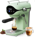 Espresso Machine with Steam Milk Frother Semi Automatic 20 Bar Compact Green with Touch Screen for home Cafetera