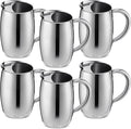 6 Pcs 2 L Stainless Steel Water Pitchers with Ice Guard