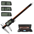 HARDELL Digital Caliper 0-8" Stainless Steel, Inch/Fractions/mm