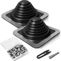 #3 Metal Roof Vents Flashing, Roofing Boots Kit for Houses Fits Pipe Od 1/4" to 5-3/4", Epdm Flexible Roof Jacks for