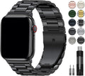 Metal Band Compatible with Apple Watch Bands for Men 42/44/45/46/49mm | Stainless Steel Strap Suitable for Business