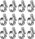 Non-Slip Stainless Steel Worm Gear Hose Clamps 1/2 to 3/4"(12-20mm)