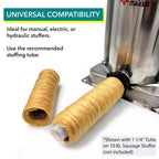 19mm Collagen Casings For Sausage Making, Edible, Clear, Smoked Beef Collagen Sticks, 3/4” Diameter Snack Stick