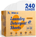 Laundry Detergent Sheets, Fresh Linen Scent, 240 Loads