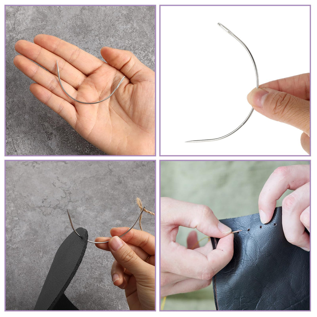 14PCS Curved Sewing Needles 7 Sizes