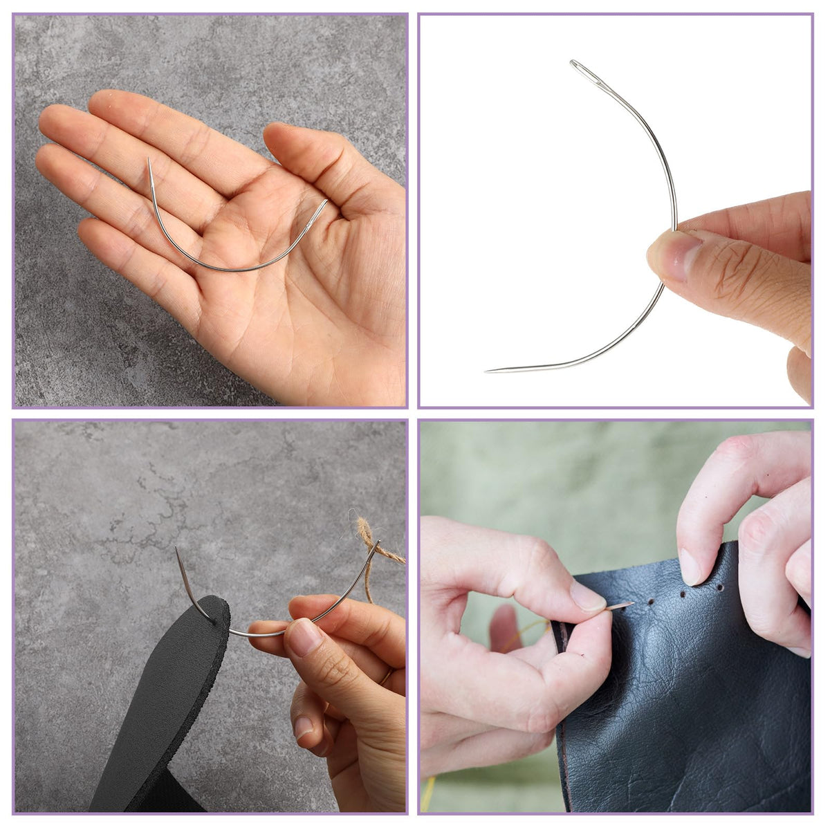 14PCS Curved Sewing Needles 7 Sizes