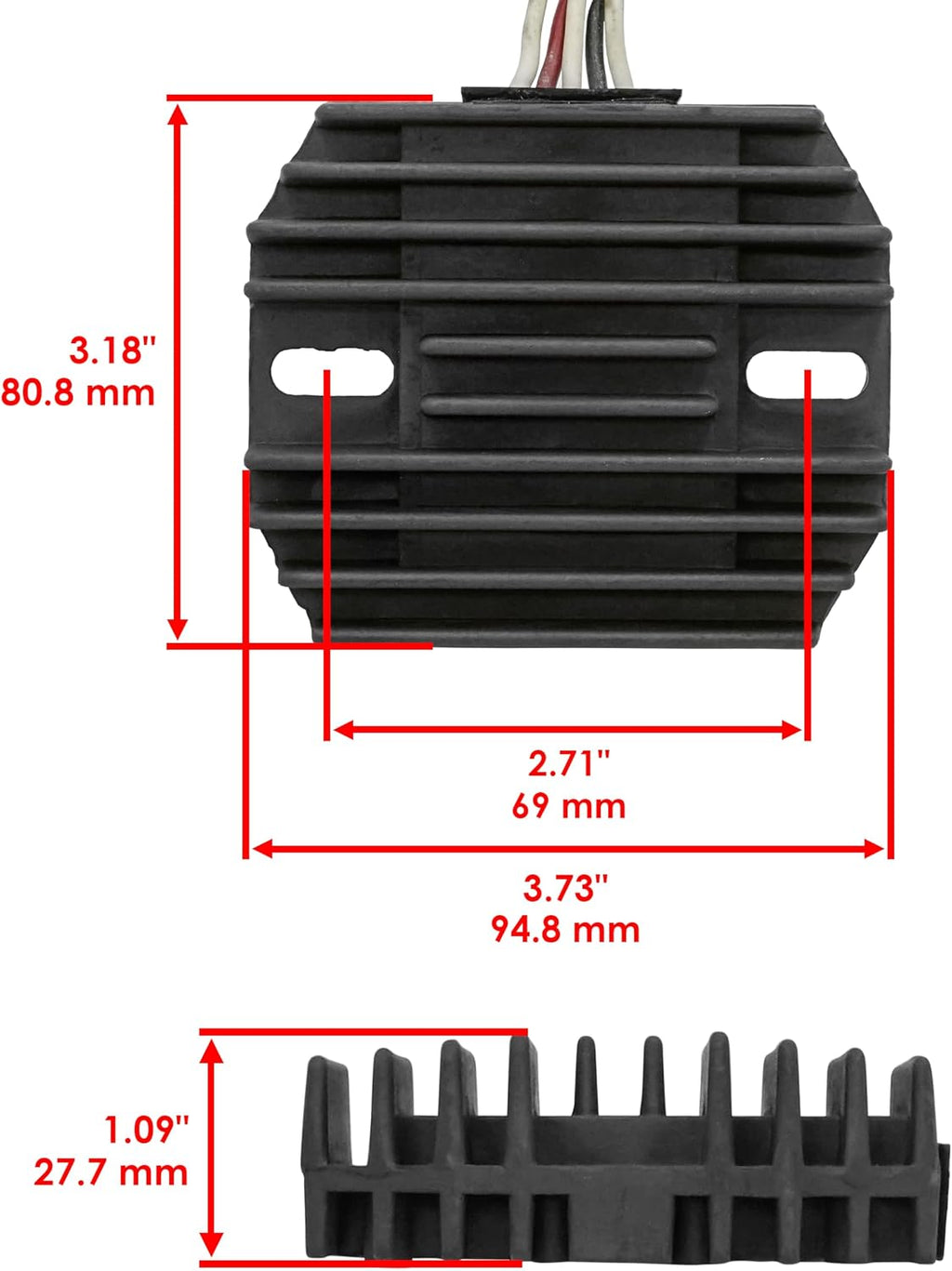 Caltric Stator and Regulator Rectifier with Gasket Compatible With Yamaha V Star 650 Xvs650 Classic 2004-2010