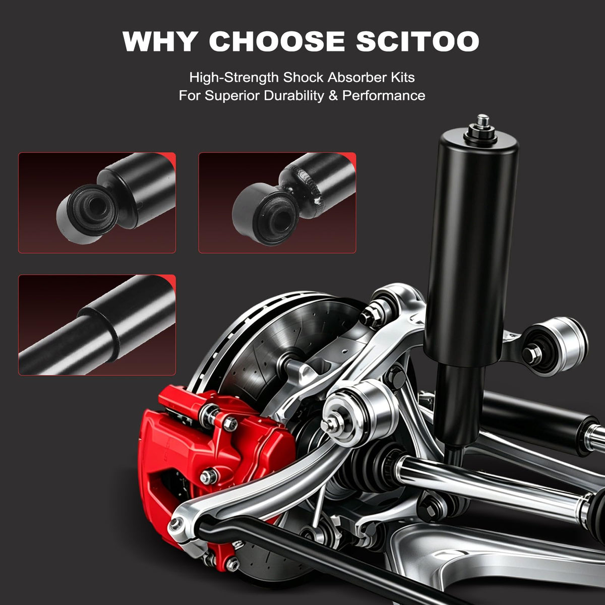 SCITOO 2pcs Rear Shock Absorbers Replace for Saturn Ion 03-07