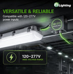 4ft LED Vapor Tight Light, 6 Pack, CCT Tunable, Motion Sensor