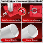PVC Pipe Deburring Tool for External & Internal Chamfer, PVC Pipe Cutter