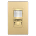 in Wall PIR Motion Sensor Light Switch, Need Neutral Wire, Gold
