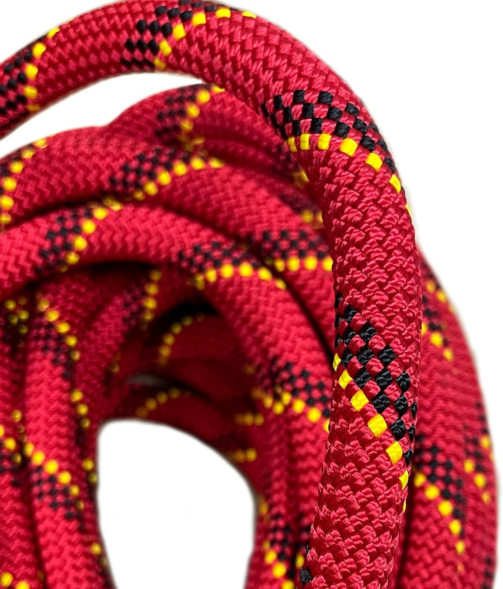 Static Climbing Rope 11mm UIAA Static Line Rappelling Rope 15M (50ft) Nylon Kern Mantle Rope for Escape Rope Rock