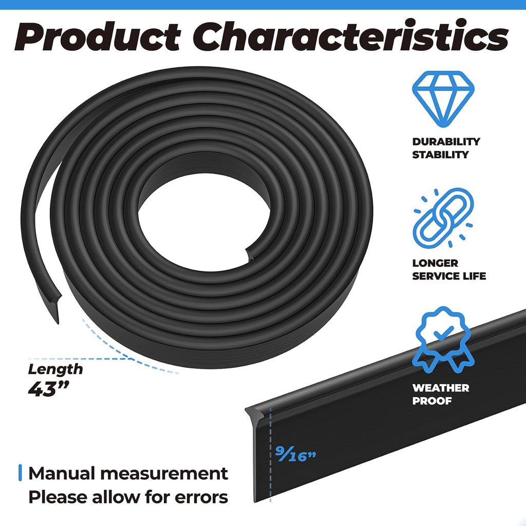 Storm Door Bottom Fin Weatherstrip for Andersen Pull-Down Door Seal Sweep