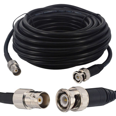 Upgraded RG58 BNC SDI Cable 32.8ft BNC Male to Female Extension Cable Low Loss 50 Ohm Coaxial Jumper for HD-SDI
