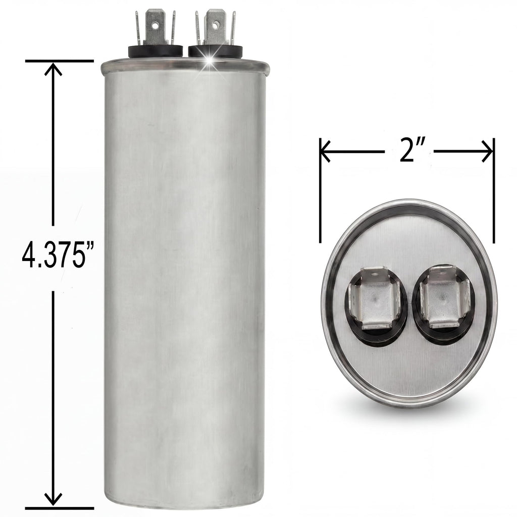 60 MFD 370/440 Volt VAC Run Round Capacitor CAP99-6004R