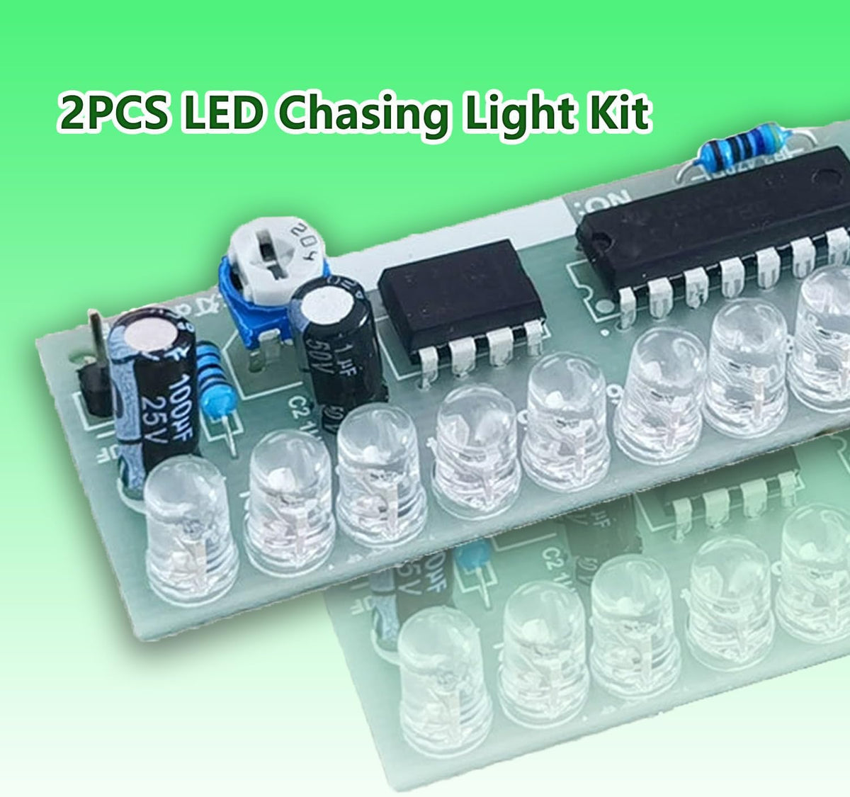 Electronics Soldering Practice Kit NE555 CD4017 LED Chasing Light Soldering Station DIY Electronic Kits