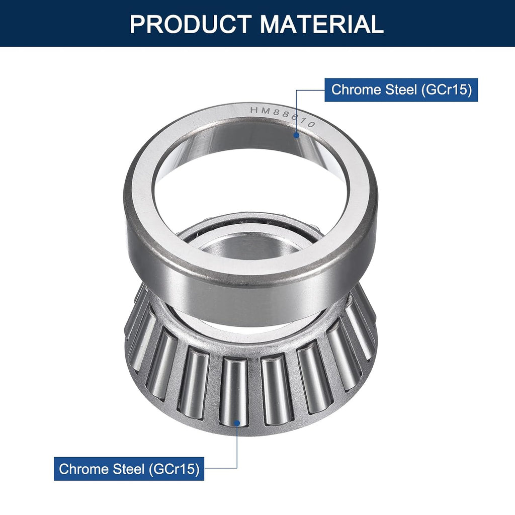 2 Pack HM88649/10 Tapered Roller Bearing Cone and Cup Set